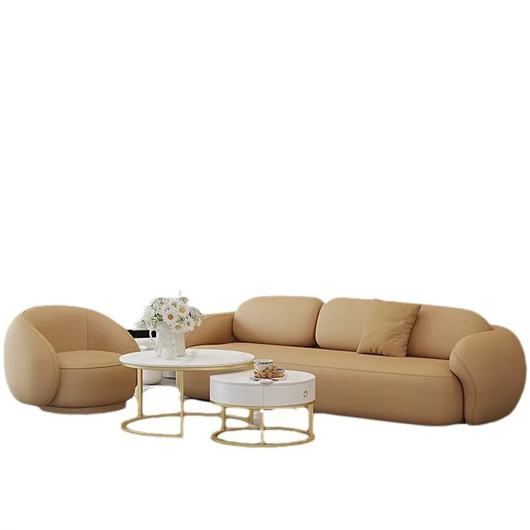 

Small apartment living room double apartment simple three-person straight row reception office lounge area