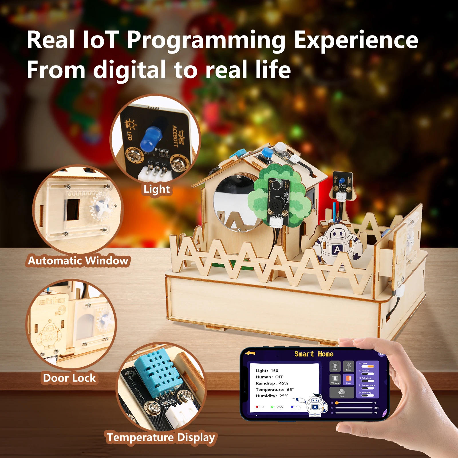 ACEBOTT Smart Home STEM STEAM  - огляд і ціна Esp32 Smart Home Kit
