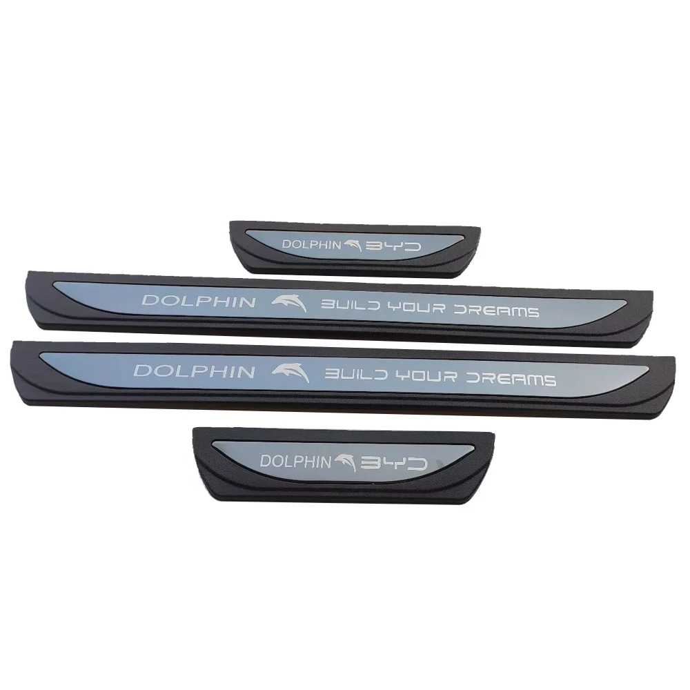 

Car Accessories For BYD Dolphin EA1 2023 Door Sill Protector Auto Threshold Scuff Plate Stickers Steel Pedal Trim Styling 2022