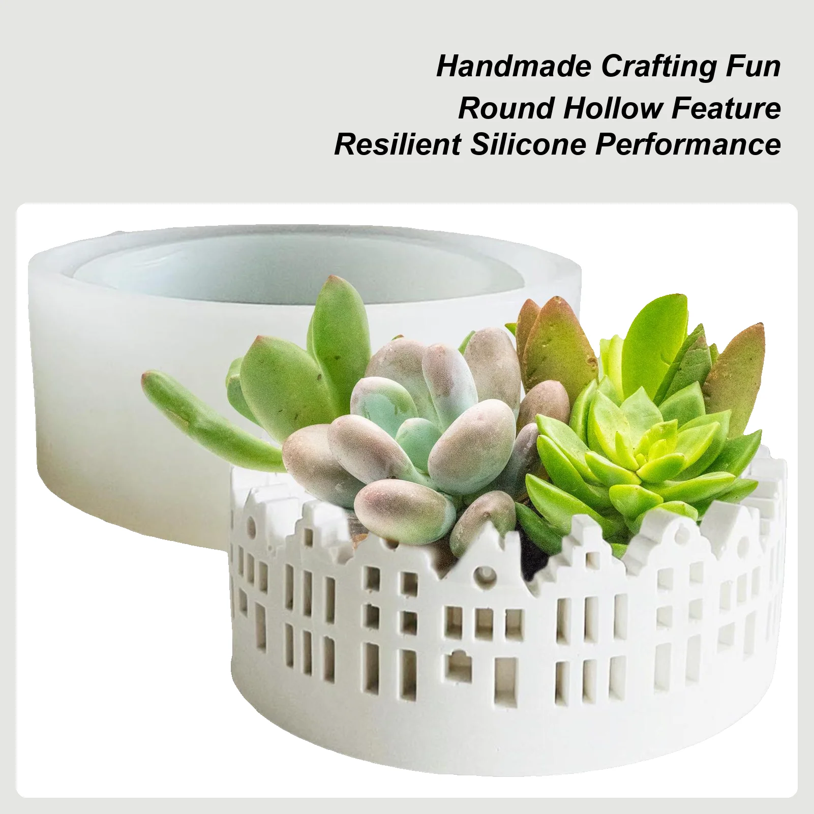 

Силиконовая форма для подсвечника, светодиодная форма для дома, антипригарный ремесленный гаджет для изготовления центрального украшения, корпус, свеча