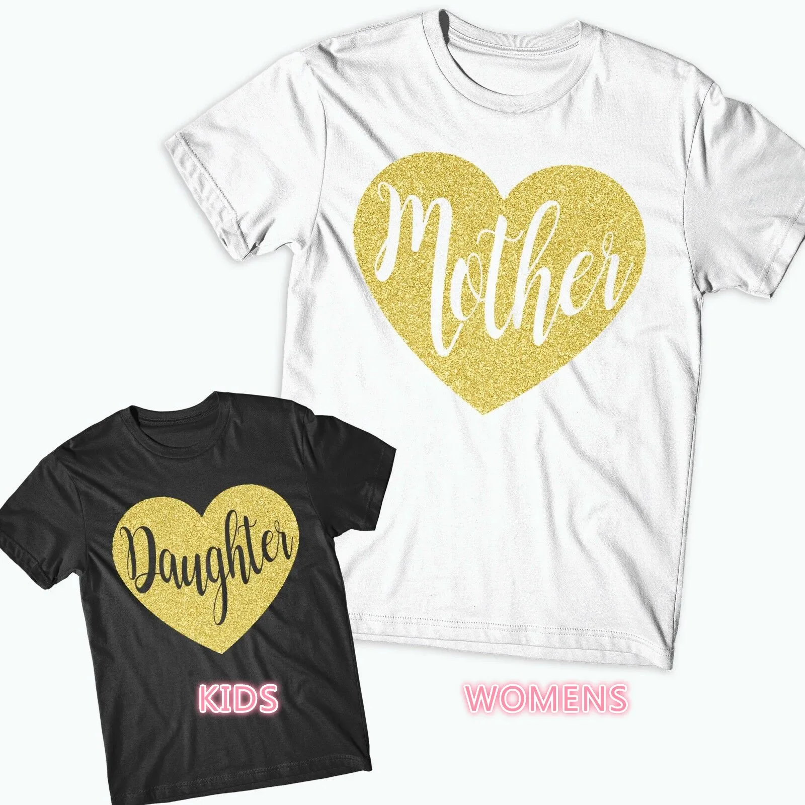 Camisetas a juego para madre e hija, Tops familiares con purpurina, vida para mamá, Día de la madre, trajes familiares a juego, regalo