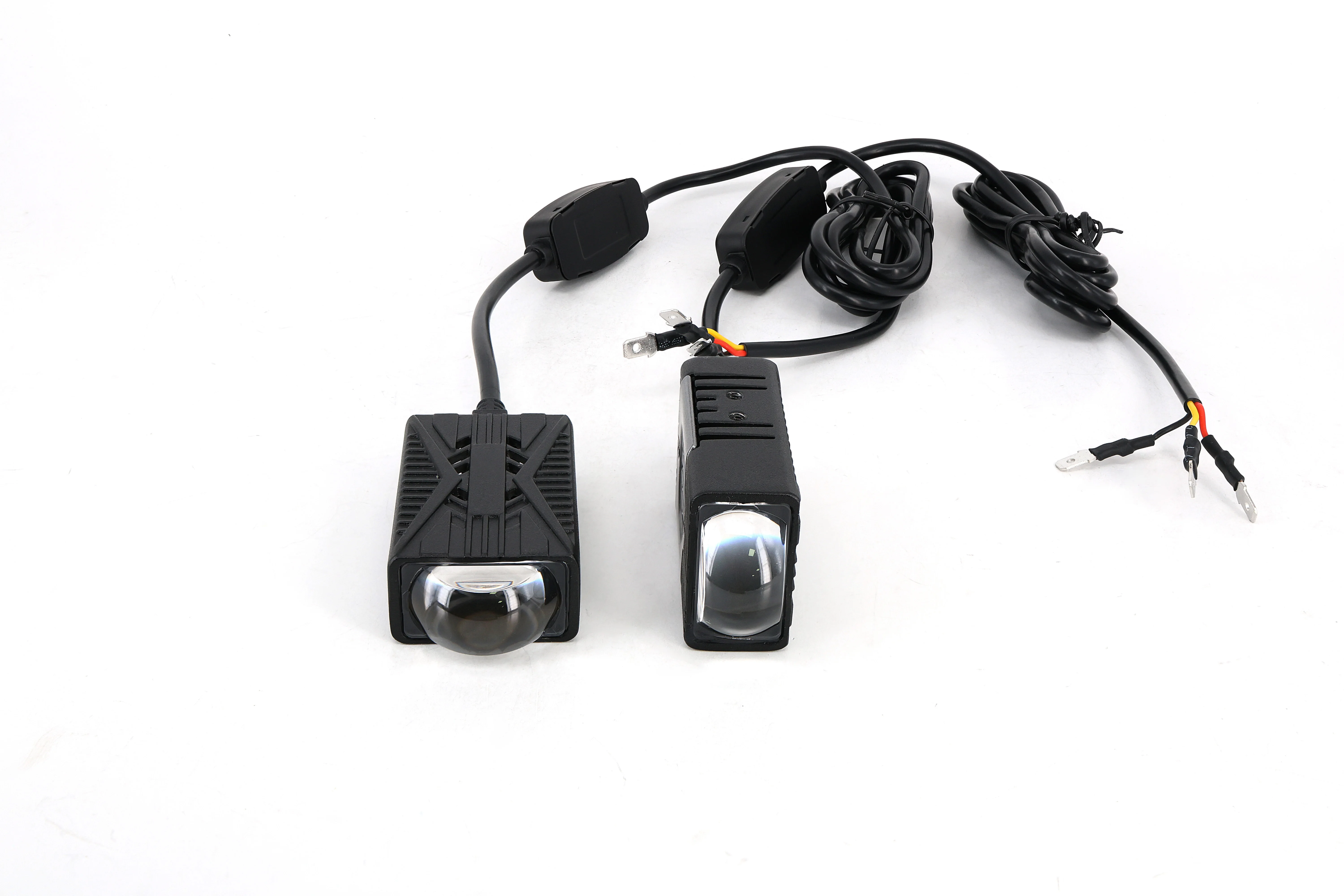 2 قطعة سيارة مصبغة مصباح ليد القرون سيارة الجبهة العلوي 50 واط دراجة نارية ATV UTV جهاز عرض صغير عدسة سيارة أضواء الضباب الطرق الوعرة 10 فولت-30 فولت #1