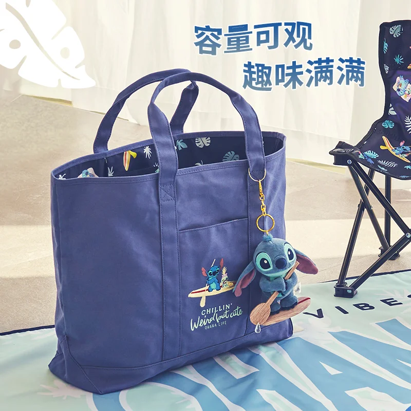 

[In Stock] Official Stitch Day Series Tote Bag - Large Capacity Canvas Print Handbag Versatile Commuter Bag