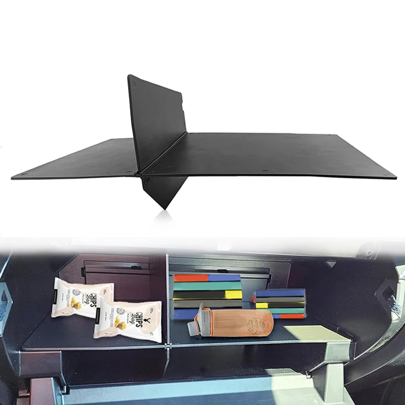 Glove Box Dividers Organizer-ABS Black Central Control Storage For 2016-2023 Tacoma Accessories, Dividers Storage Insert Tray