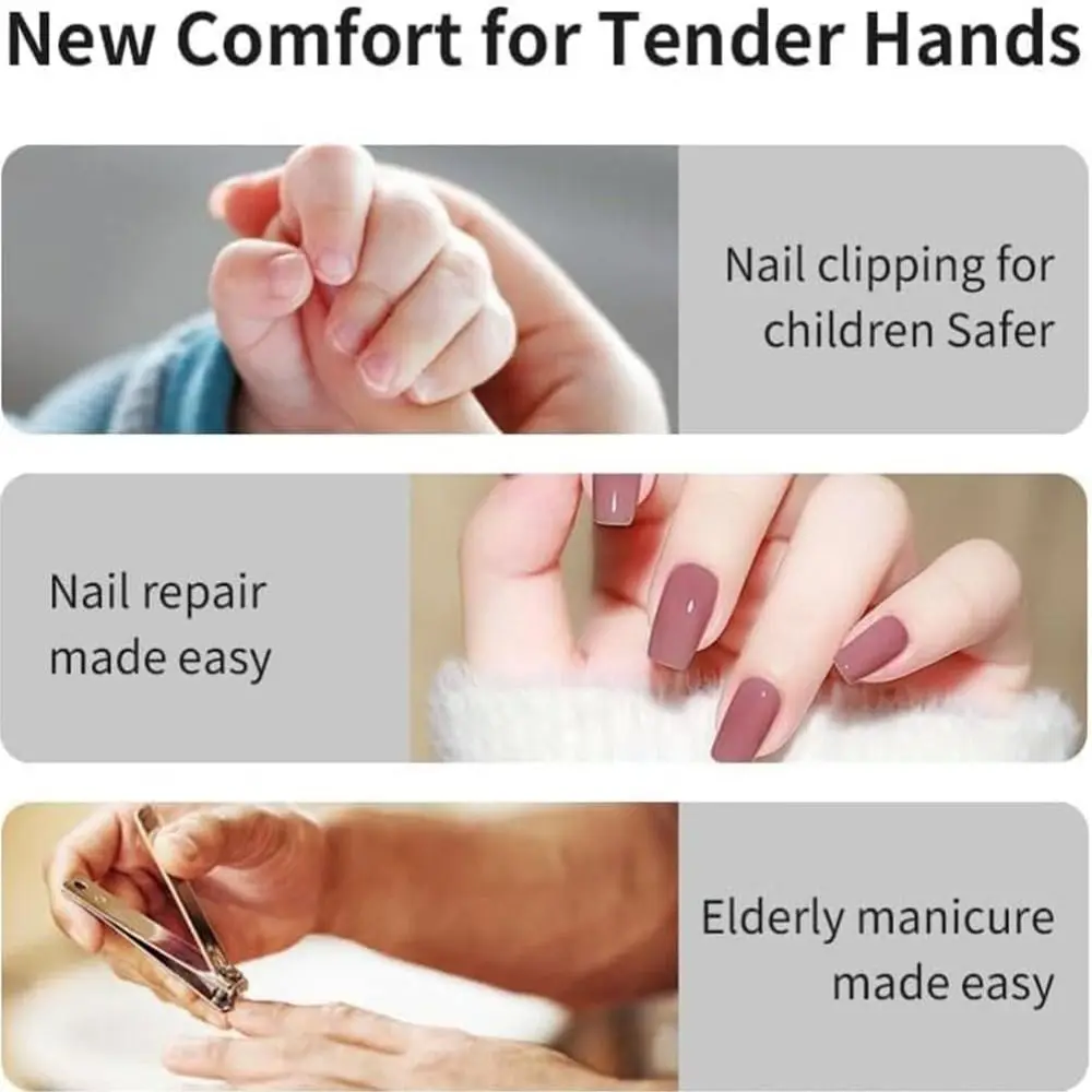 

Регулируемый электрический триммер для ногтей с LED-подсветкой, перезаряжаемый, автоматический, для стрижки и полировки, 3-скоростная регулировка