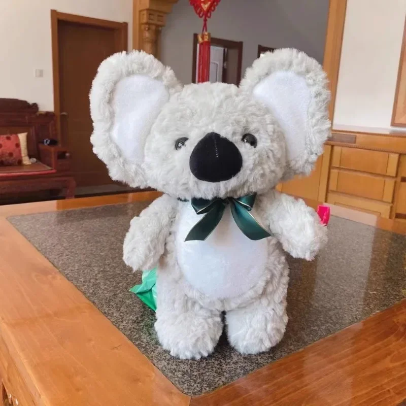 Cartoon Mooie Grote Oren Strik Koala Kussen Knuffels Leuke Zachte Gevulde Poppen Kinderen Verjaardag Kerstcadeaus