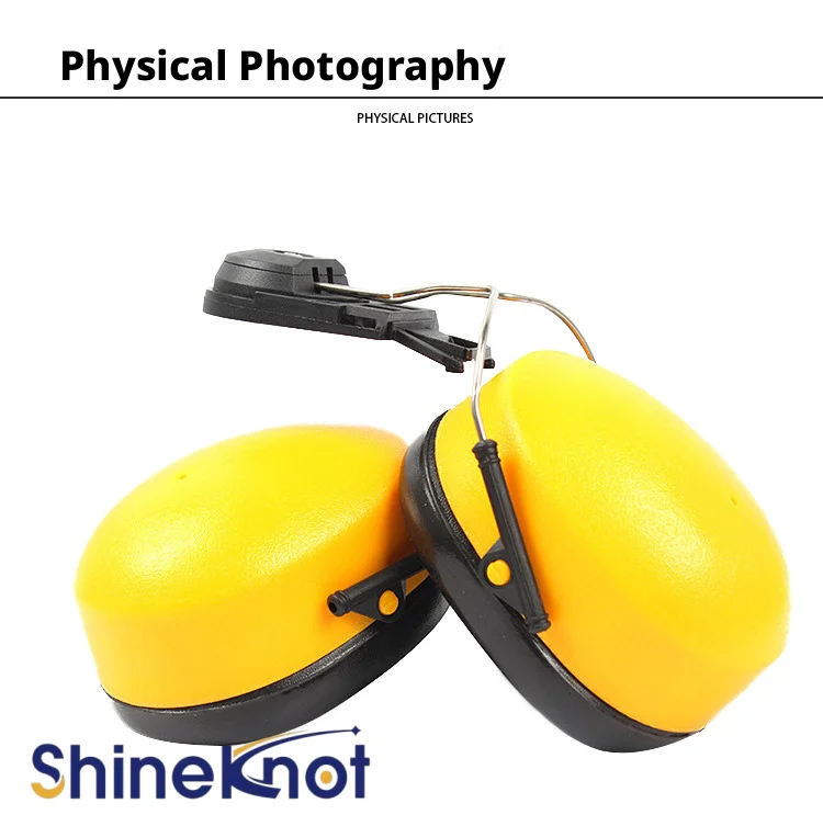 SHINEKNOT Anti Noise Helmet Style Earmuffs With Safety Helmets Are Suitable For Construction Site Protection And Silent Earmuffs