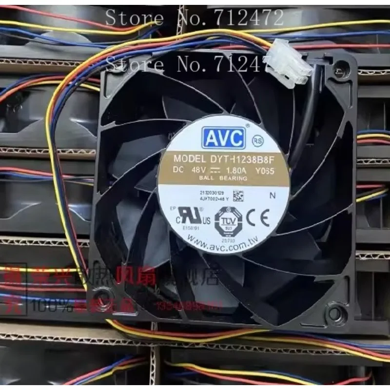 Fan for AVC DYTH1238B8F Y065/Y112 12038 48V 1.80A Server Cooling Fan