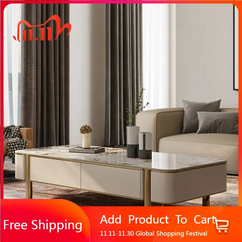 

Premium Square Nested Coffee Tables Modern Glam Makeup Dressing Coffee Table Living Room Console Muebles Living Room Furniture