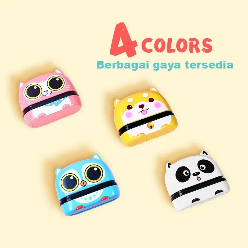 

DIY Customized Name Seal for Students Stationery Waterproof Non-fading Kindergarten Cartoon Clothing Names Stamp