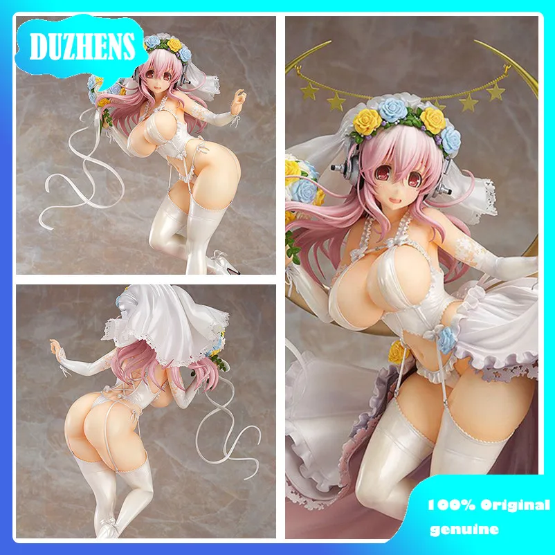 

100% Original:SUPERSONICO 10th anniversary Wedding dress 35cm PVC Action Figure Anime Figure Model Toys Collection Doll Gift