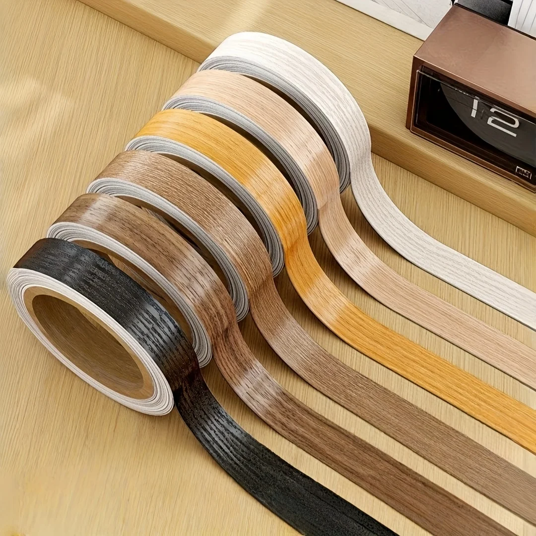 1PC 10m/393.7inch Wood Grain Stickers For Home Use Self-Adhesive Renovation Covering Repairing Wall Gaps Border Decoration Seam