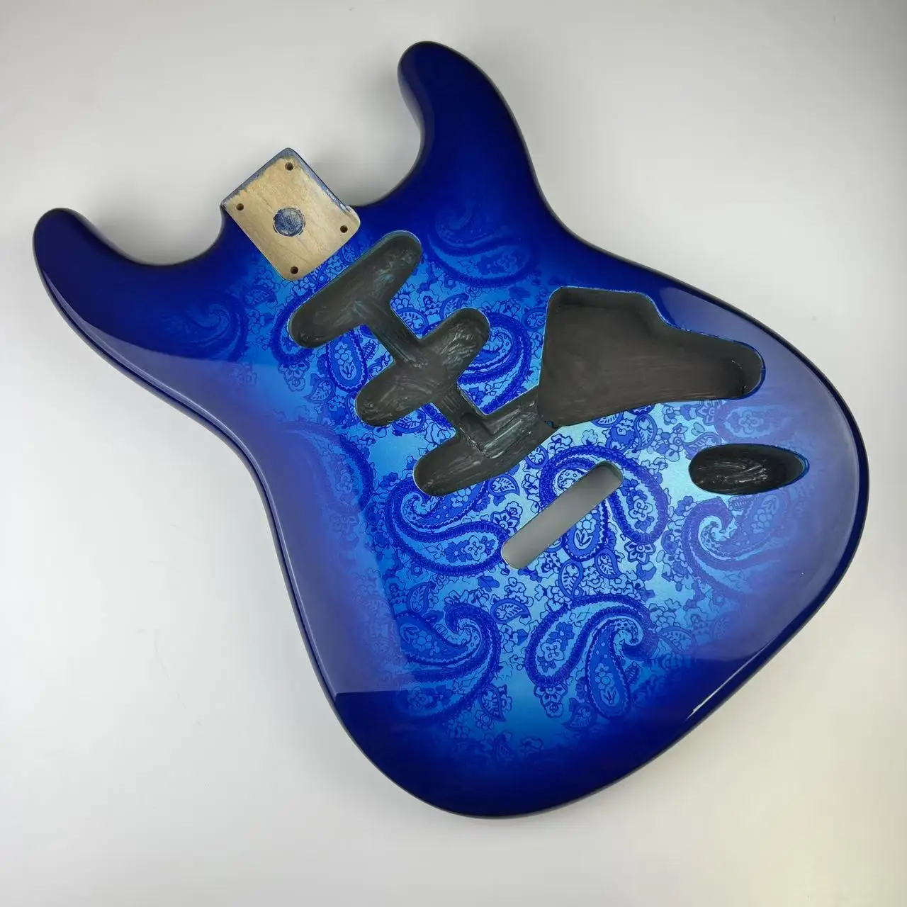 Alder ST Electric Guitar Body - Metallic Green Gloss Polyester Finish | Replacement Part for Stratocaster | DIY Guitar Buildi