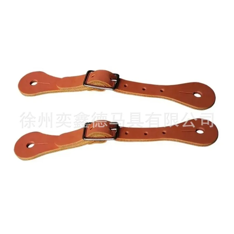 Genuine Cowhide Spur Straps, Western Equestrian Spur Fixing Belts, Horse Riding Boot Strap