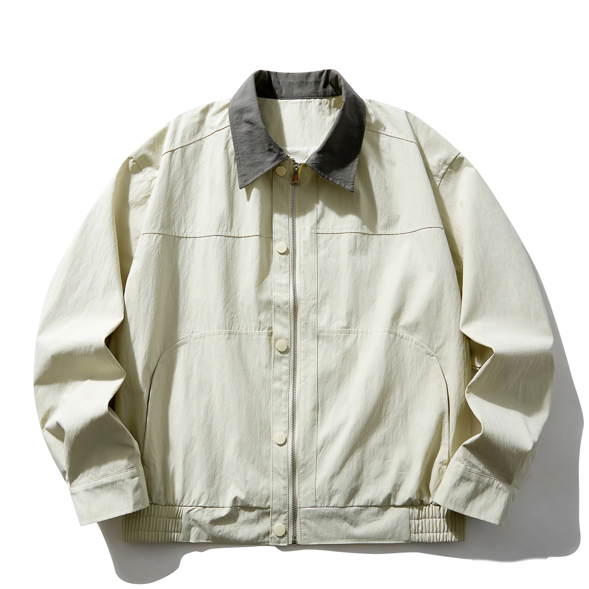 2026 Autumn New Arrival American Retro Barn-Style Hunting Jacket for Men Unisex Loose-Fit Color-Blocking Workwear Outerwear