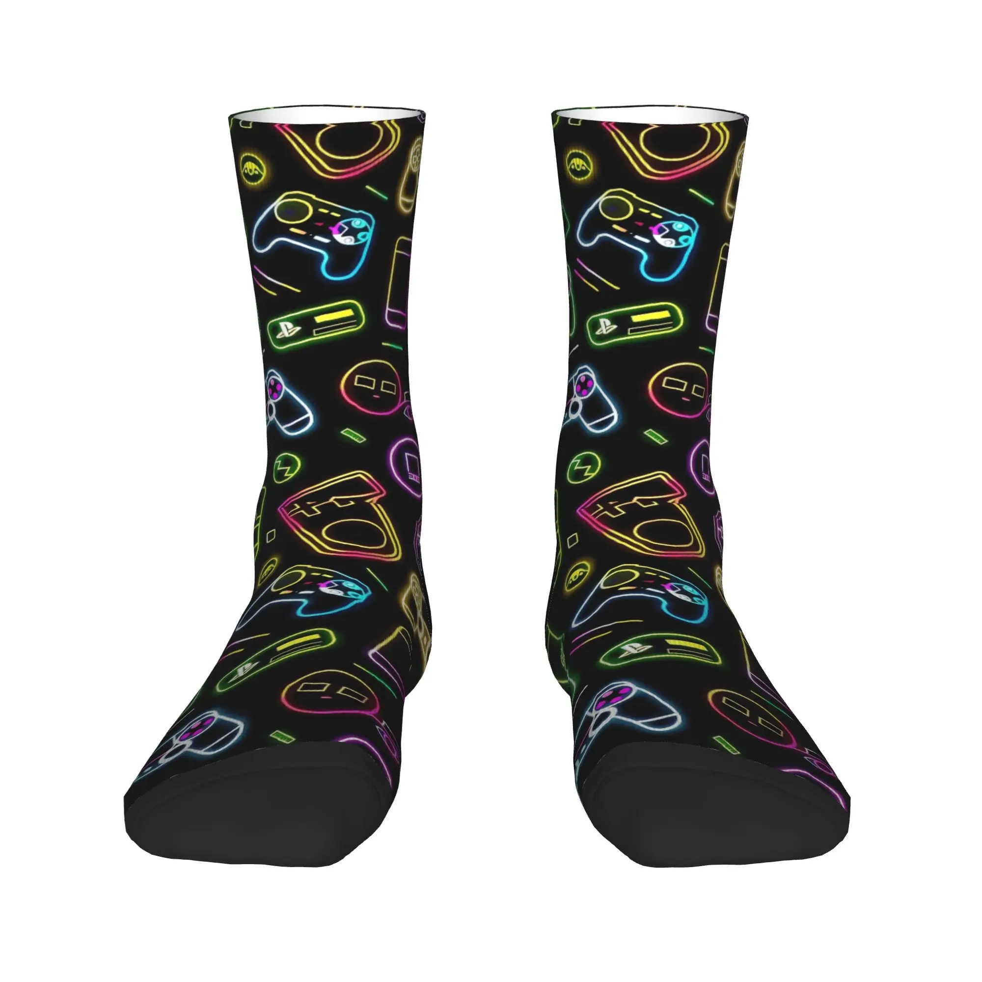 Gamer Girl Boy Socks GamePad Harajuku Stockings Spring Anti Slip Women Men Socks Warm Soft Pattern Running Socks