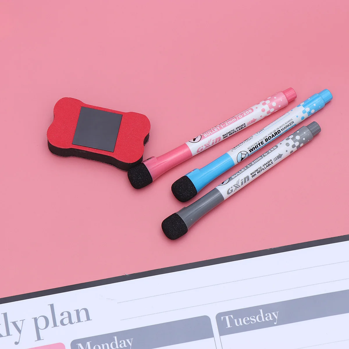 

Schedule Calendar Refrigerator Stickers Whiteboard Magnetic Planner Weekly for Fridge Planning Memo