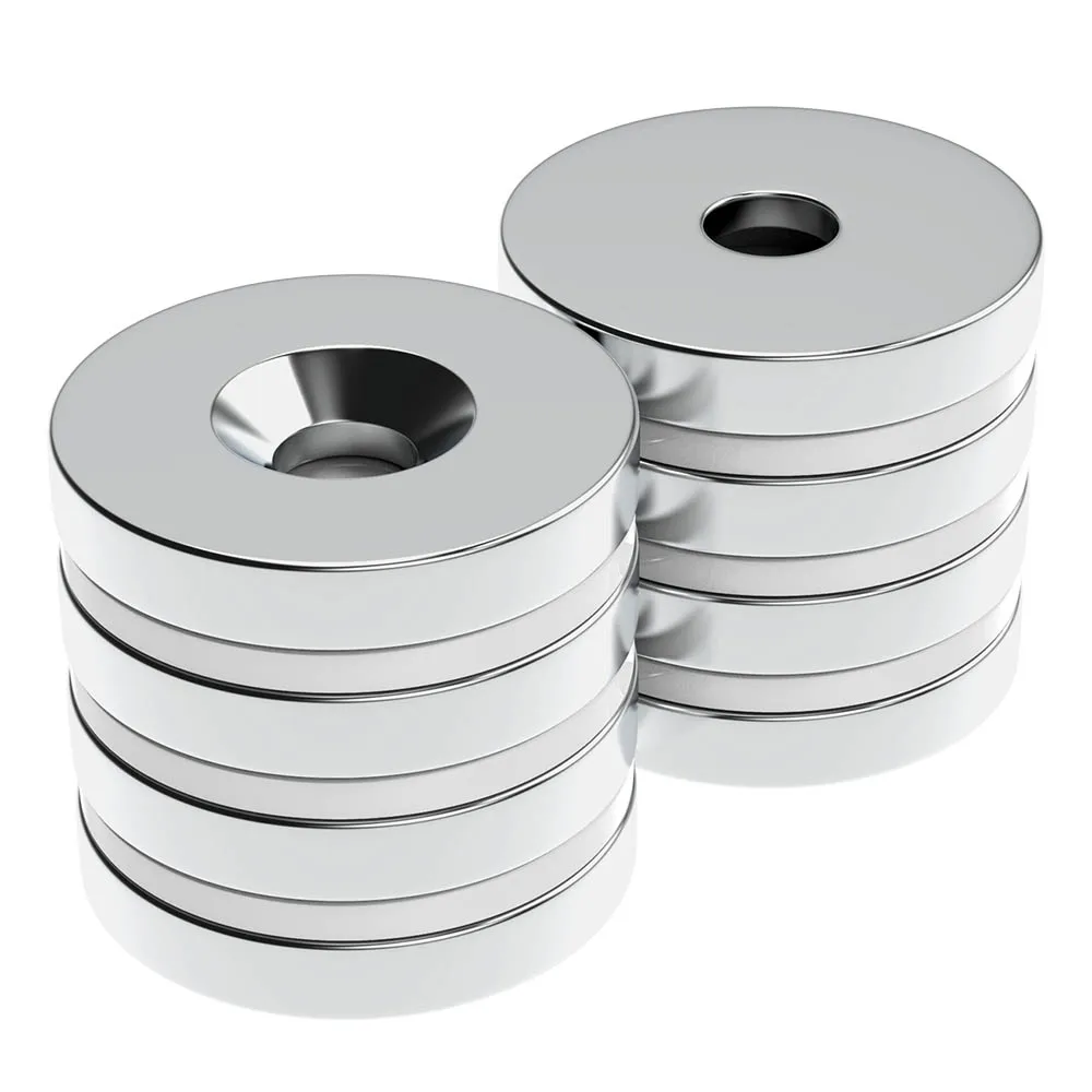 30x5-6mm With Holes iman Refrigerator Magnets DIY Office Whiteboard Workshop