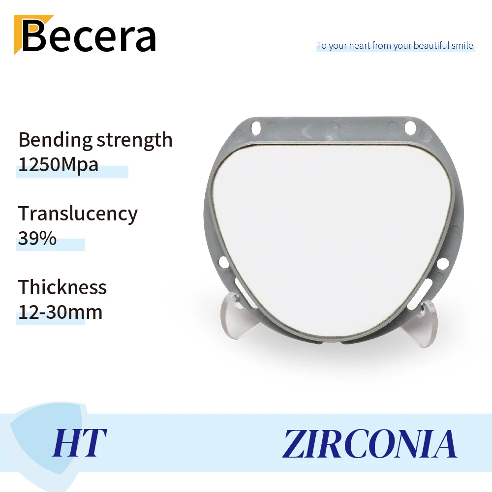 

Becera High Translucent HT White Zirconia Block Compatible with Amann Girrbach CAD CAM System Ceramic Discs for Dental Lab