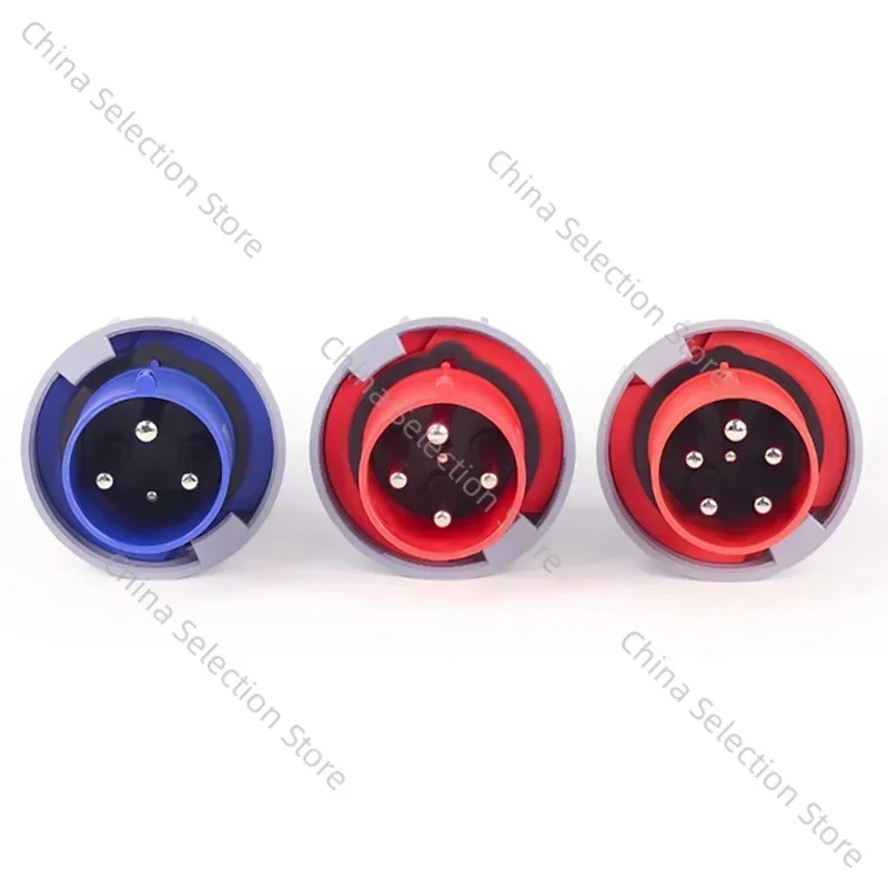 63A 125A IP67 3P/4P/5P التوصيل والمقبس الصناعي موصل كهربائي الحائط المقبس 220 فولت 380 فولت ذكر أنثى #4