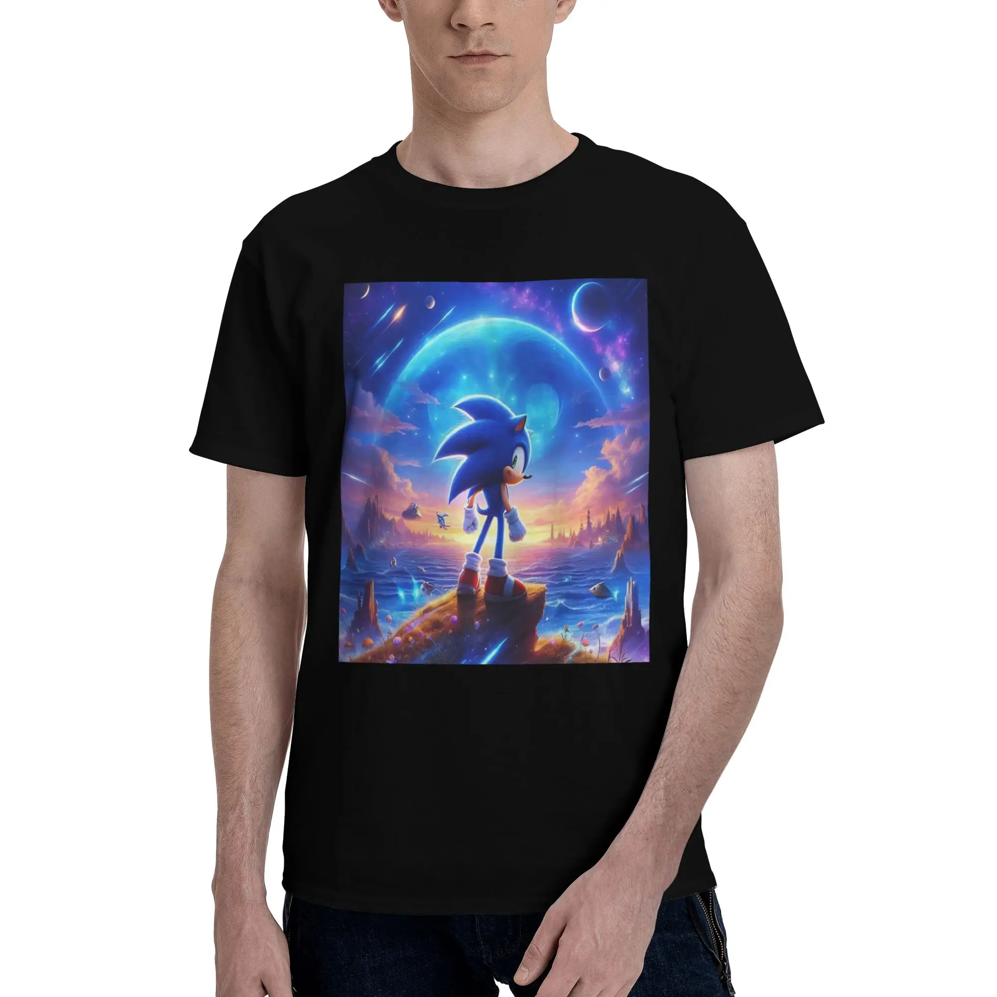 

Shadow The Hedgehog 100% Cotton T-Shirt Men's Oversized T Shirts Men Crew Neck Short Sleeve S-6XL
