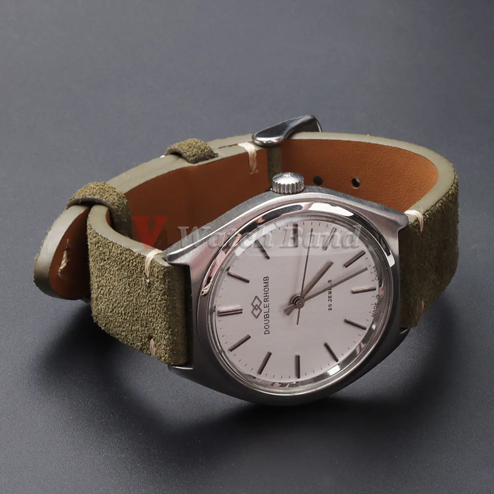 Soft Suede Quick Release Watch Strap for Seiko, 18/20/22mm