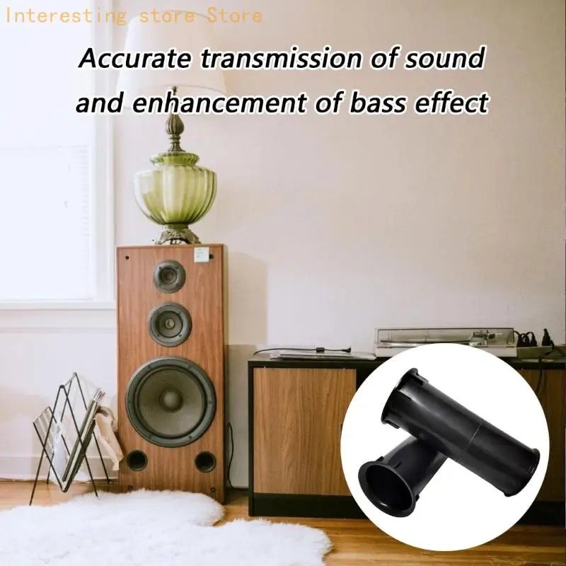 2 Stück Kunststoff-Bassrohr mit verlängerter Länge Subwoofer-Anschlussrohr Niederfrequenzverbesserung Haltbarkeit – Detail 7