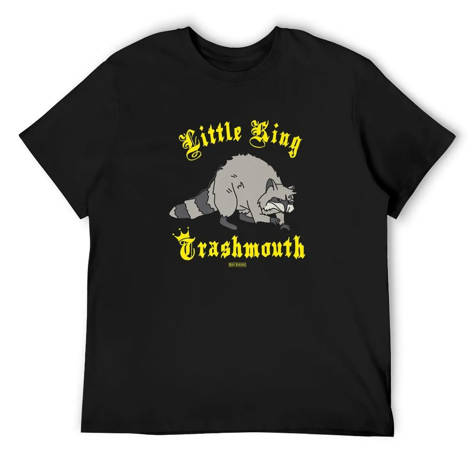 

B0b's.Burgers Little King Trashmouth футболка премиум-класса забавная рубашка хлопковая футбольная футболка синяя архотная мужская футболка
