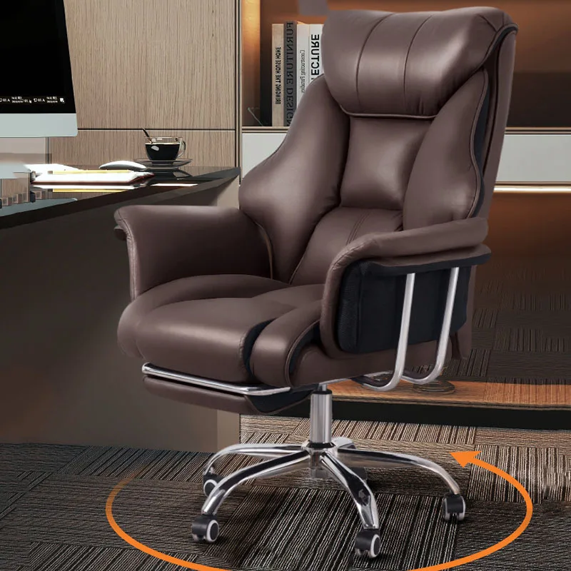 Swivel Recliner Office Chair Student Mobile Backrest Designer Living Room Modern Office Chair Luxury Muebles Library Furniture