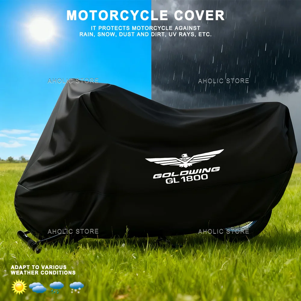

Waterproof Motorcycle Cover For Goldwing1800 GL1800 F6B 2002-2017 Season Dustproof UV Protective Scooter Cover
