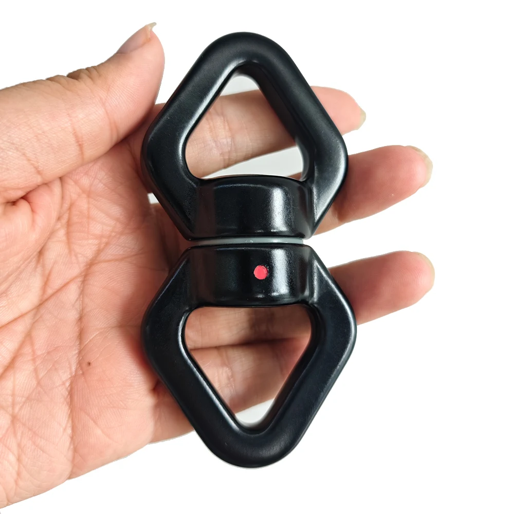 30KN Outdoor Rock Climbing Carabiner with Swivel Connector Universal Gimbal Ring for Yoga Swing Hammock - Rotational Rope Connec view 6