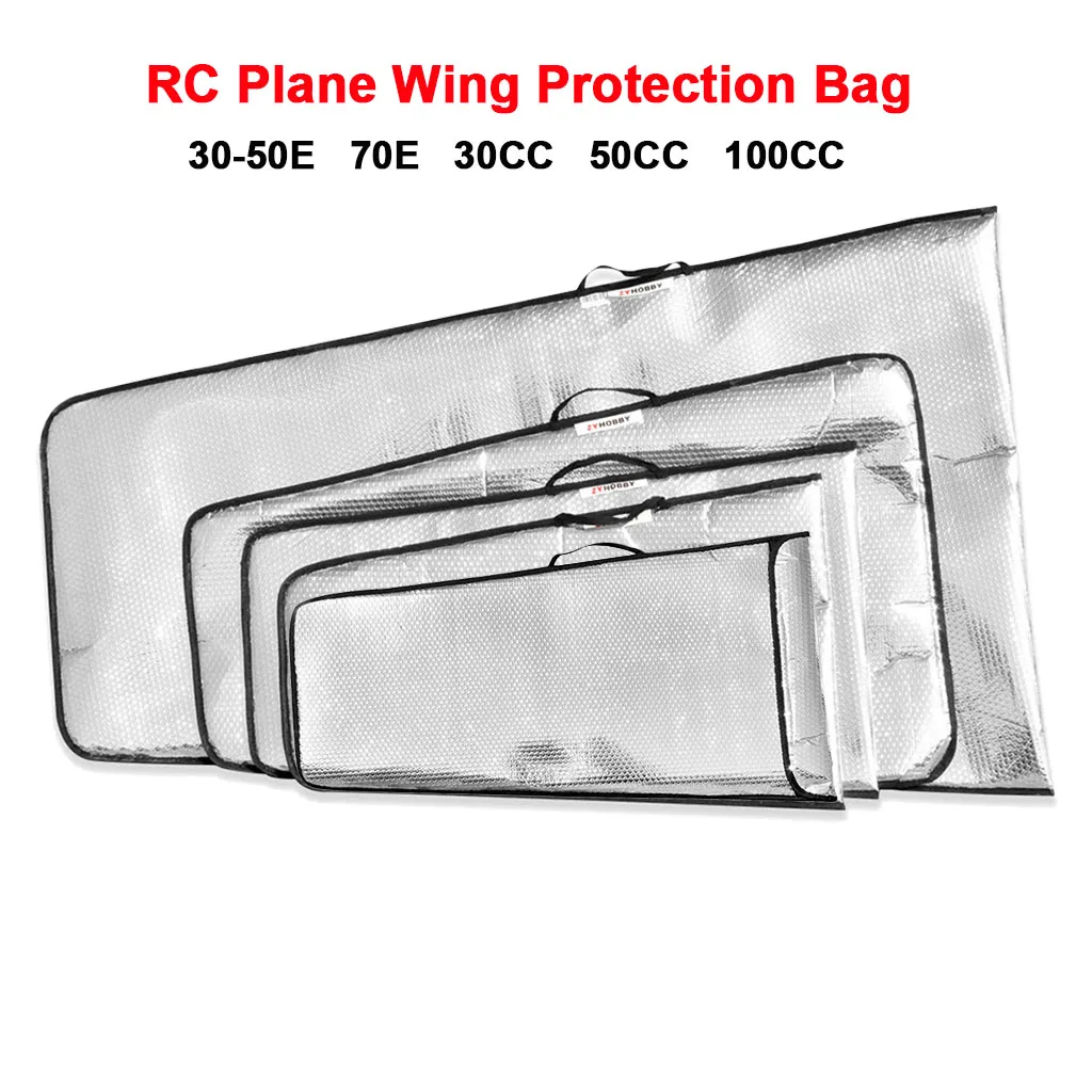 1Pcs RC Fixed Wing Model Glider Wing Protection Bag Double Layer Bubble Protection Wing Bag 30E 70E 30cc 50cc