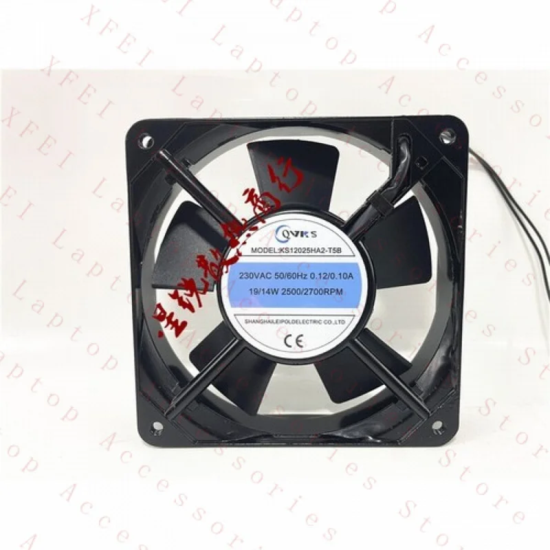 

Вентилятор охлаждения для шкафов QVKS KS12025HA2-T5B, 230В, 19Вт, 12025, 12 см, 2-проводной, 1 шт.