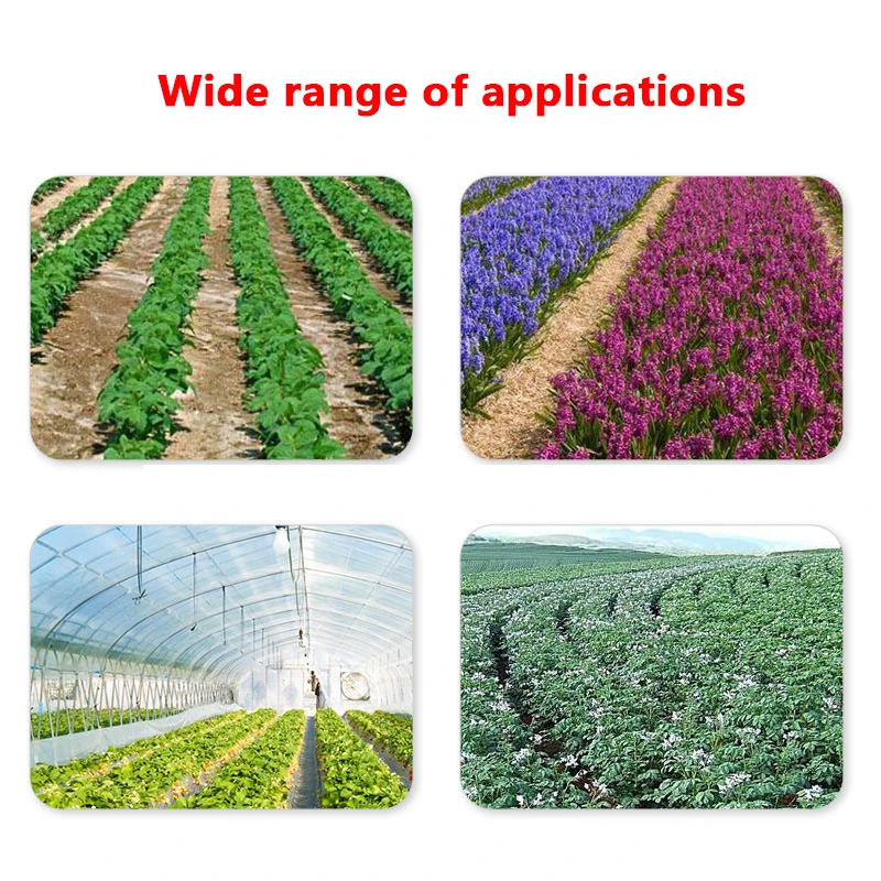 1pc Plastic Film With Planting Hole, Garden Weed Control Barrier Film Cover Breathable Gardening Agricultural Landscape Sheet To