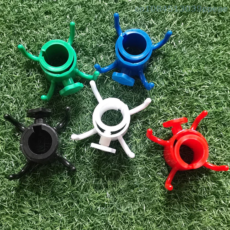 4 pcs Plastic Umbrella Hooks Secure Canopy Clips for Beach Patio Market Stall Easy Pole Mounting Tool