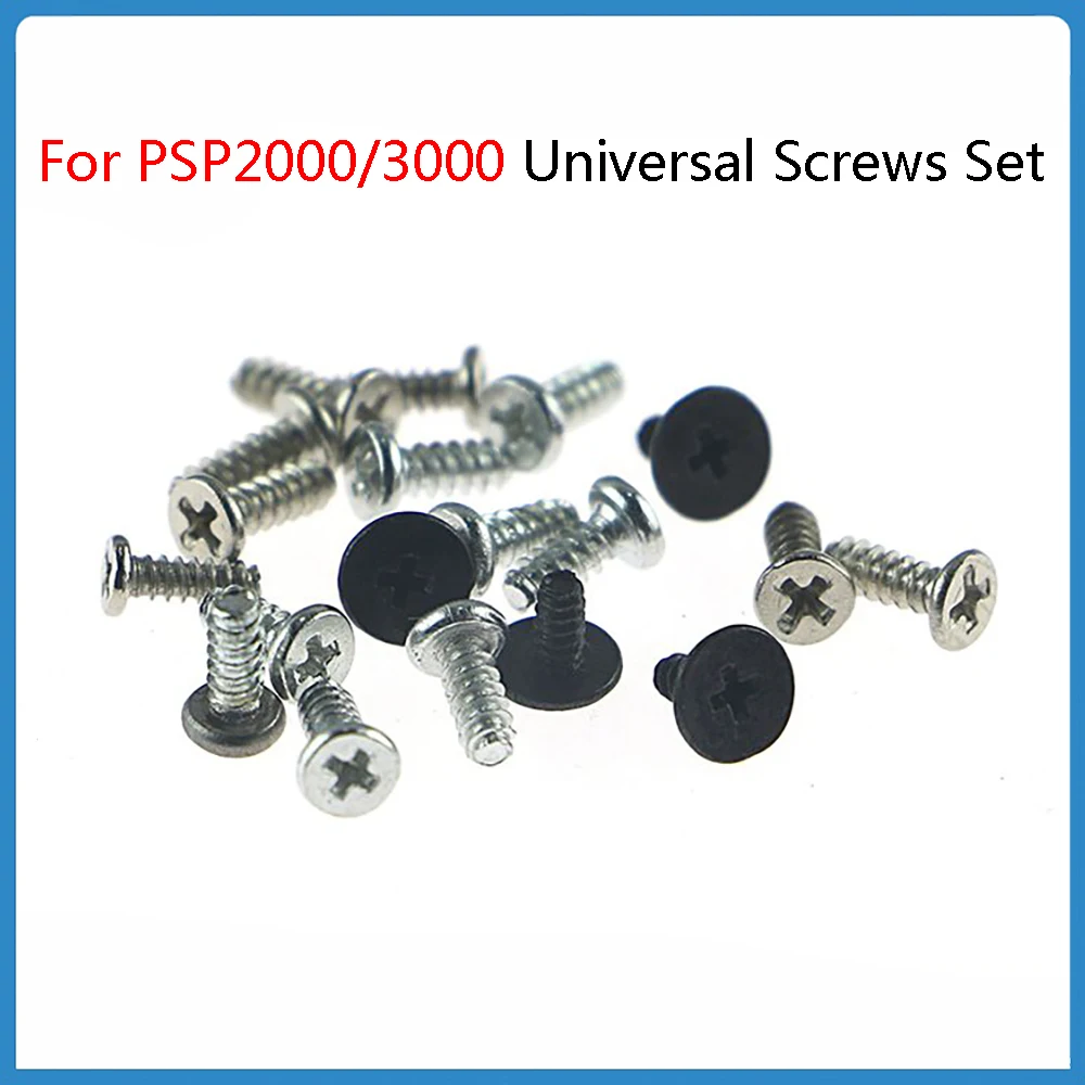 2Set Full Set Screws For PSP2000/3000 Host Universal Screw Mainframe Metal Parts Replacement Repair Kit For Sony Bolt