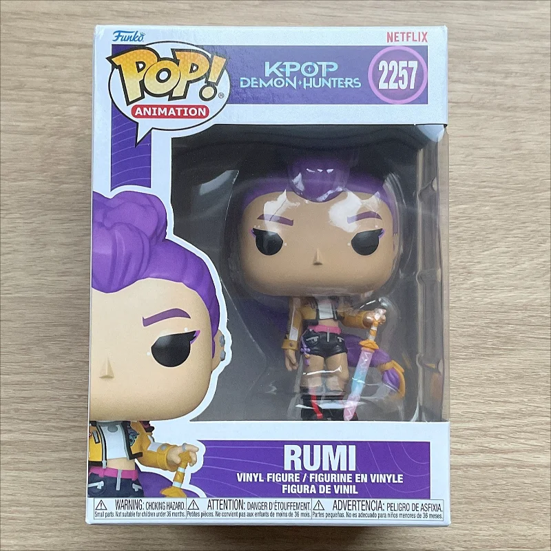 

Оригинальные фигурки Funko Pop! K-Pop Demon Hunters Rumi # 2257 Зои # 2256 Мира # 2258 Цзиньу # Коллекционная фигурка 2259: Идеальный подарок и украшение интерьера