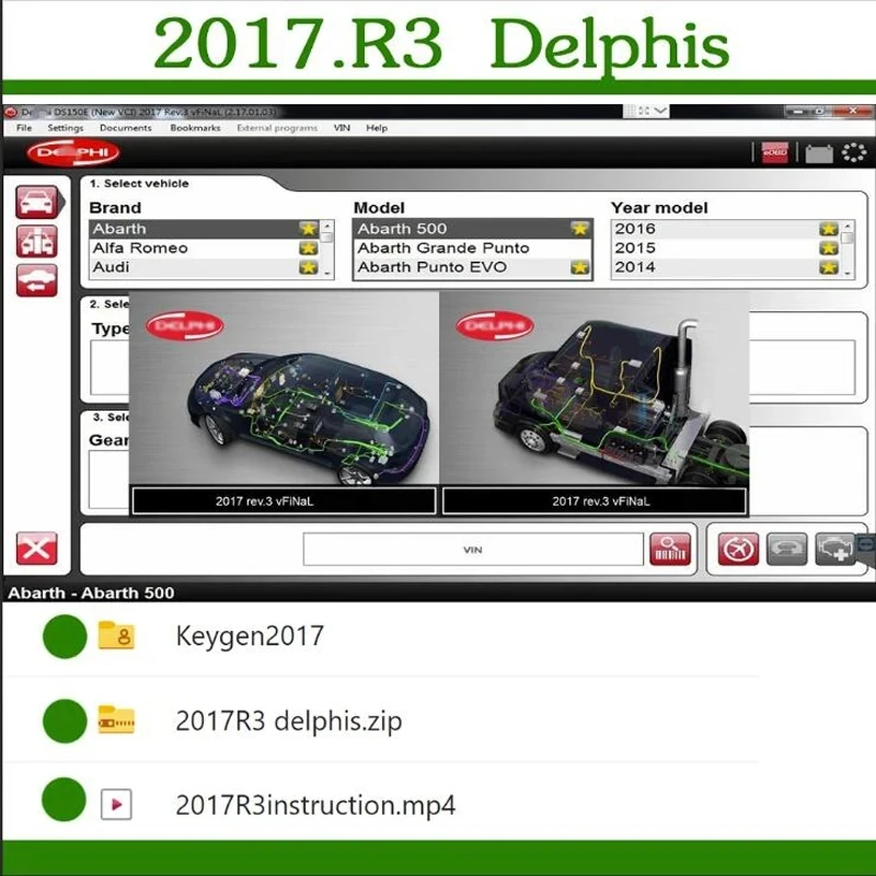 

Car Repair Tool HOT Delphis 2017 R3 with keygen Delphi DS150E diagnostic tool software For cars and trucks obd scanner 2017r3