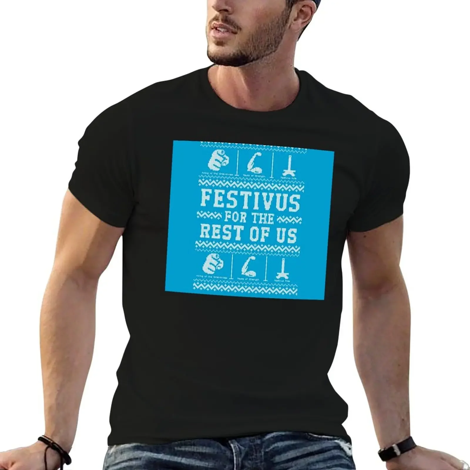 

Festivus for the Rest of Us in Blue T-Shirt basketball graphic tees cotton graphic tees Men's t shirts