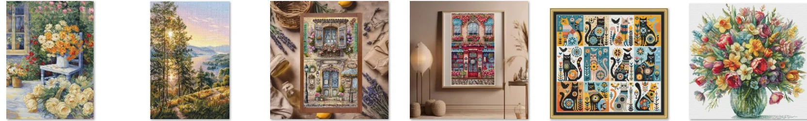 

Закат в китайском лесу - Набор для вышивки крестом, наборы для вышивания хлопчатобумажной нитью, украшение для дома, пейзаж, рукоделие