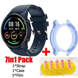 7in1 Wristband for Xiaomi Mi Smart Watch Color XMWTCL02 Sports Strap Silicone Band Bracelet TPU Case Cover Screen Protector Flim