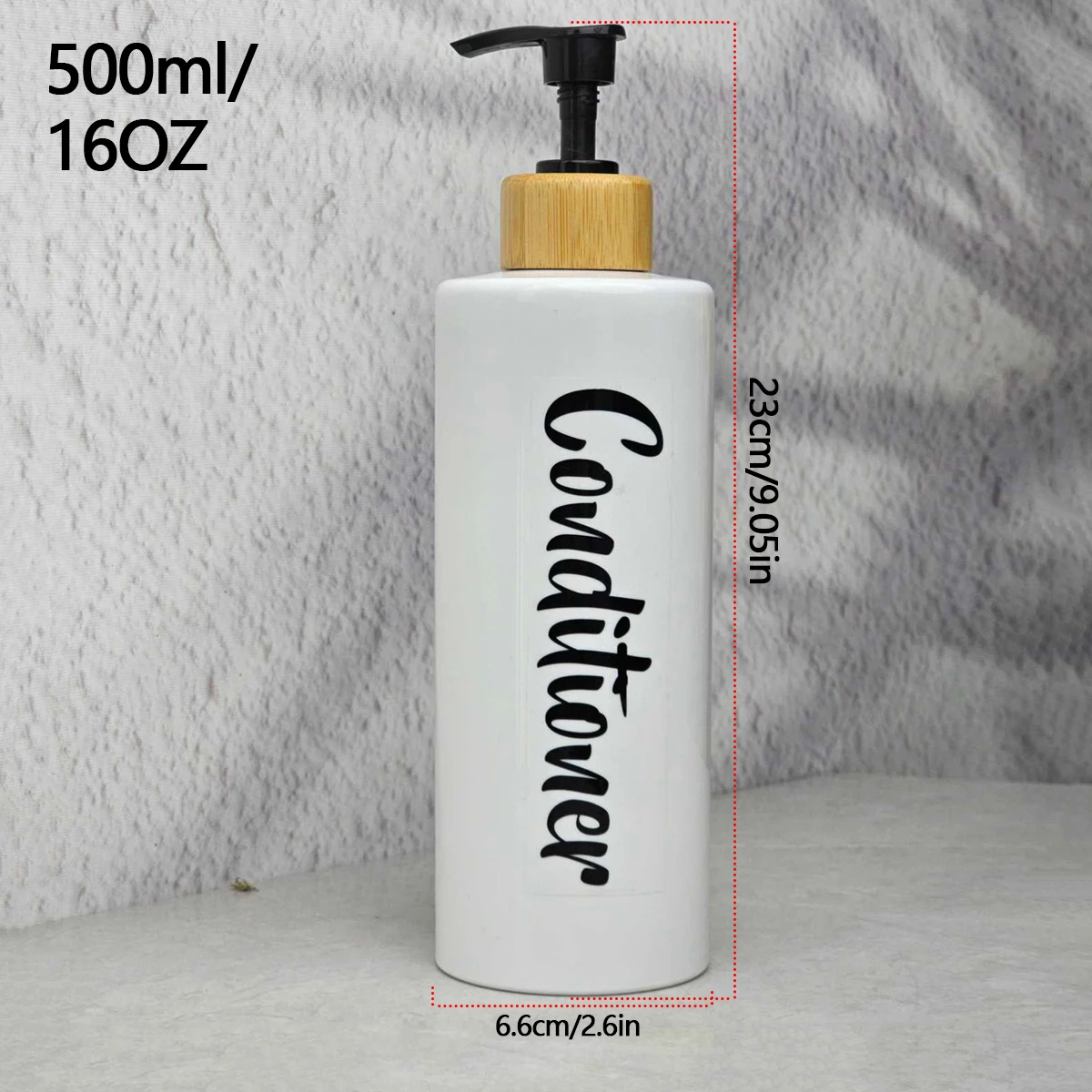 Bathroom Soap Dispenser Shower Shampoo and Conditioner Soap Bottles Set Refillable Lotion Bottles