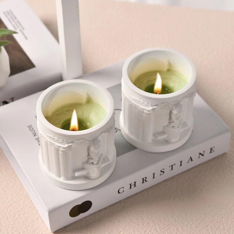 

Victory Goddess Рельефные силиконовые формы для свечей для DIY Цветочный горшок Гипсовая штукатурка Инструмент из бетонной смолы с коробкой для хранения