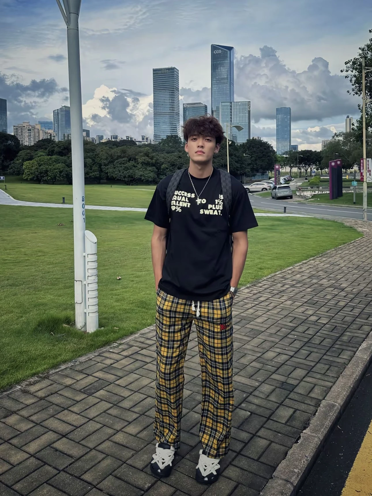 

American Sle Men's Loose Straight Leg Pants Casual Cheered Trousers for All Seasons Daily Wear Comfortable Lazy Sle