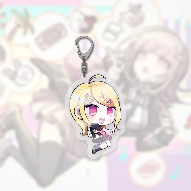 Danganronpa Nanami Chiaki Kirigiri Kyoko Kaede Akamatsu سلسلة مفاتيح مصنوعة من الأكريليك قلادة هدية ظهره الديكور هدية