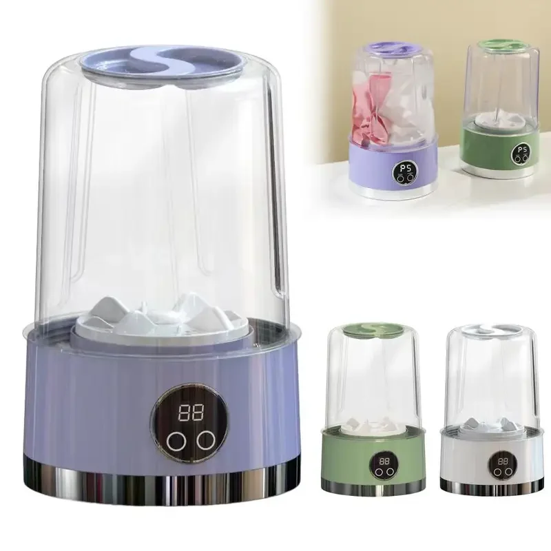 ポータブルコードレス洗濯機、USB充電式、ミニ洗濯機/下着/靴下/ベビー服ホームトラベルランドリーバケツ用