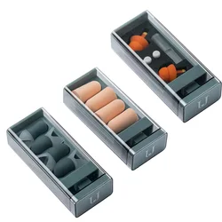 Soundproof Earplugs Mute Professional Noise Reduction Light Soft Silicone Sleeping foam Travel Earplugs