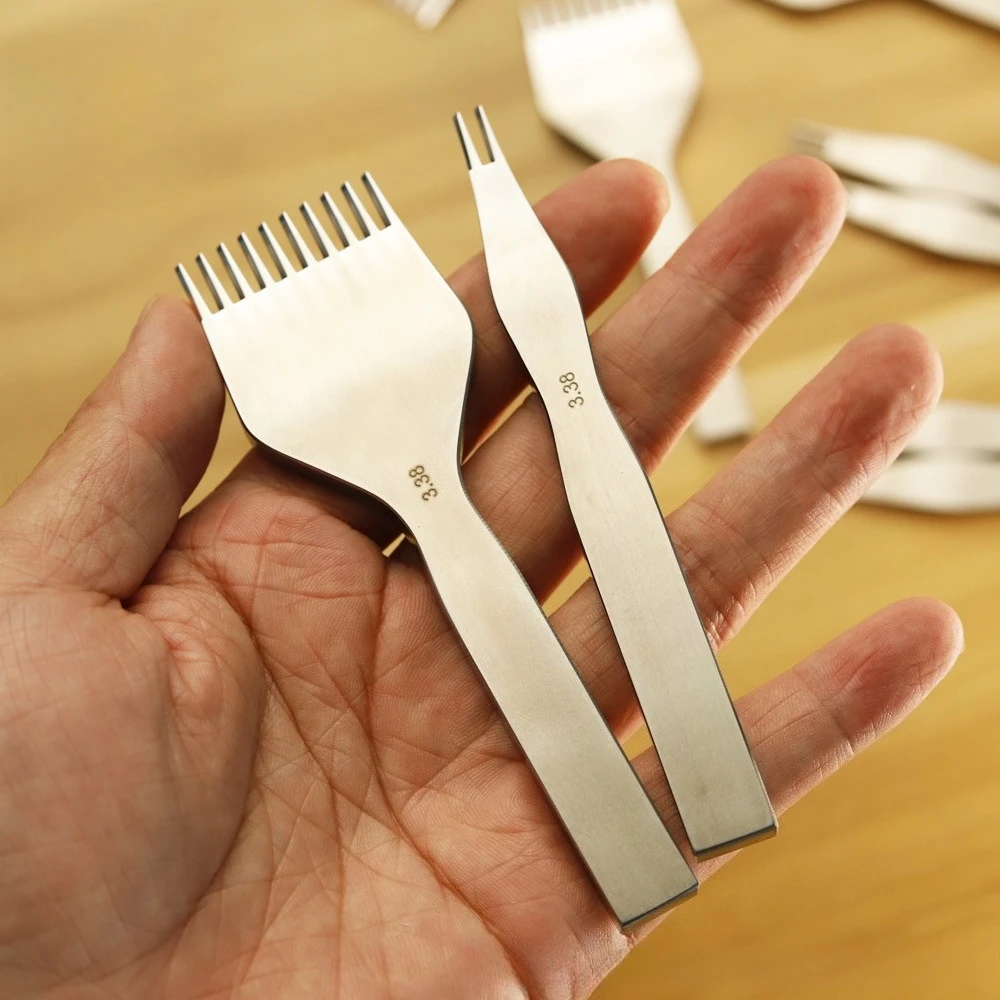 Plant Chrome Tanning Dual-purpose Hexagonal Cutting French Oblique Cutting Manual Leather Stitching Punching Basic Tool