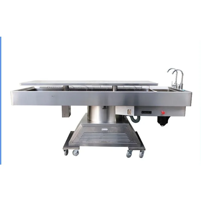 Customized Stainless Steel Forensic Rotating Countertop Dissection Table with Upper/Lower Air Ventilation