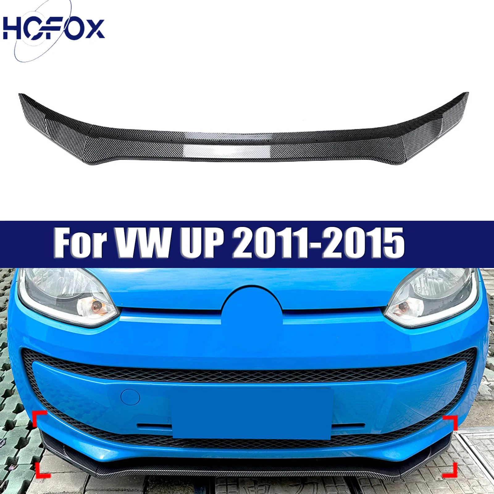 

For VW UP 2011-2015 Car Front Bumper Splitter Lip Diffuser Body Kit Spoiler Bumper Guard Accessories